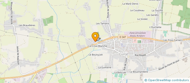 localisation de l'entreprise MB CORNE  LOIRE-AUTHION