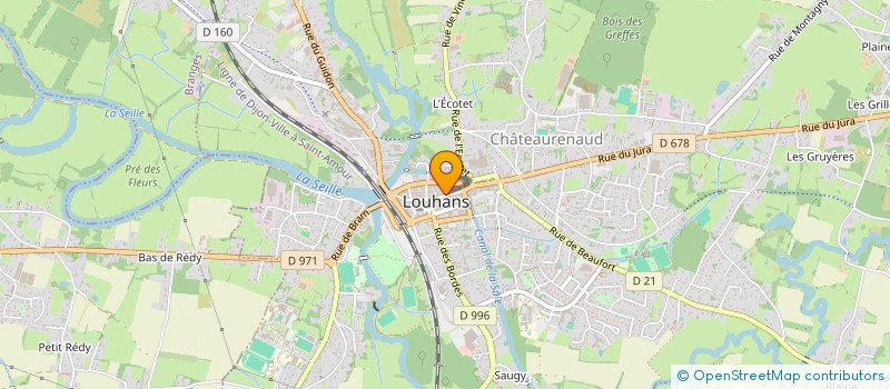 localisation de l'entreprise MB CORP à LOUHANS