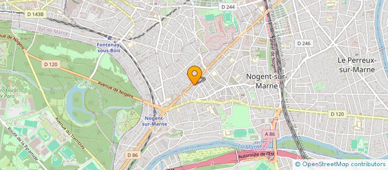 localisation de l'entreprise MB COUVERTURE  NOGENT-SUR-MARNE