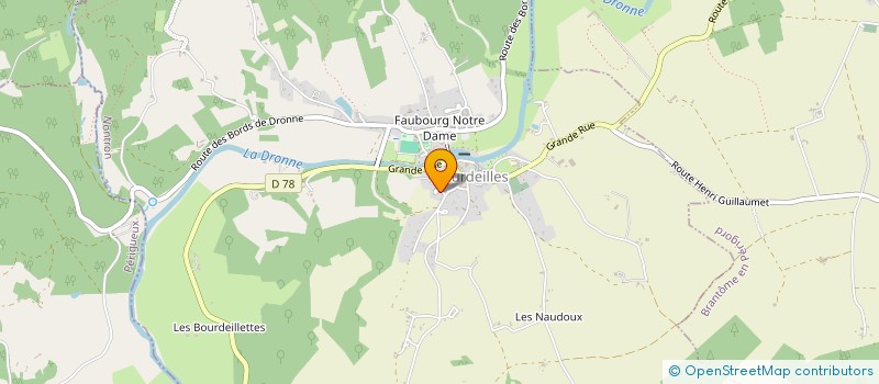 localisation de l'entreprise MB CREATION à BRANTOME EN PERIGORD