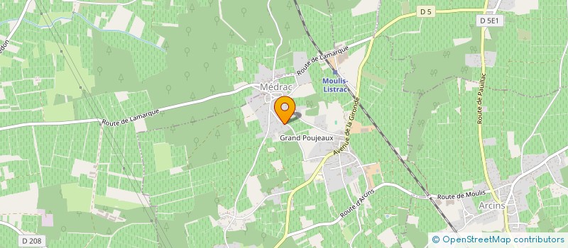 localisation de l'entreprise MB CREATION BIJOUX  MOULIS-EN-MEDOC