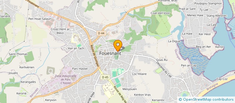 localisation de l'entreprise MB CUISINES à PLUGUFFAN