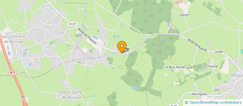 localisation de l'entreprise MB DEVELOPPEMENT  PERREUX