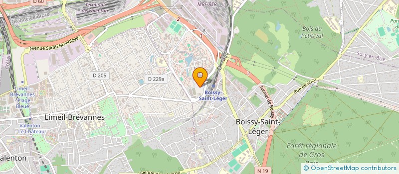localisation de l'entreprise MB DIFFUSION à BOISSY-SAINT-LEGER