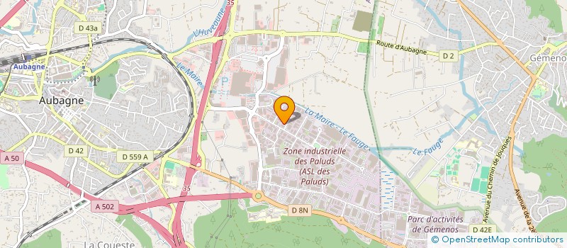 localisation de l'entreprise MB DIFFUSION à AUBAGNE