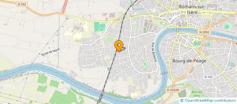 localisation de l'entreprise MB DISTRIBUTION  ROMANS-SUR-ISERE