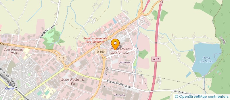 localisation de l'entreprise MB DISTRIBUTION à CHOLET