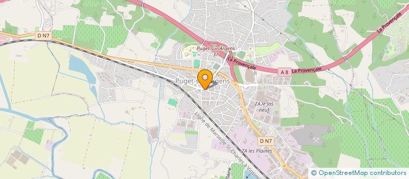localisation de l'entreprise MB-DISTRIBUTIONS à PUGET-SUR-ARGENS