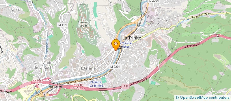 localisation de l'entreprise MB DRIVE à NICE