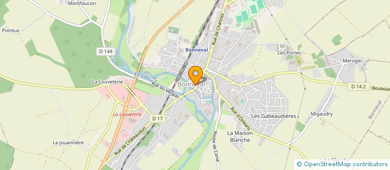 localisation de l'entreprise MB ECO-NEGOCE  BONNEVAL