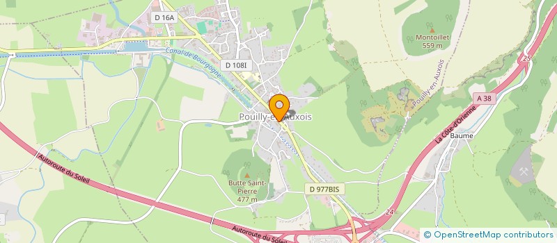 localisation de l'entreprise MB ELEC'21  POUILLY-EN-AUXOIS