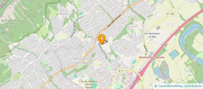 localisation de l'entreprise MB. ELEC à MONTBONNOT-SAINT-MARTIN