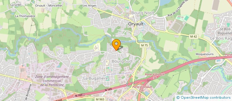 localisation de l'entreprise MB ELEC44 à ORVAULT