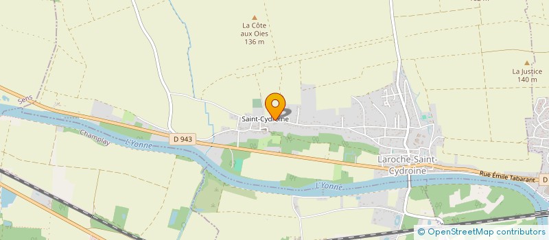 localisation de l'entreprise MB ELECTRICITE  LAROCHE-SAINT-CYDROINE