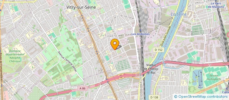 localisation de l'entreprise MB ELYSEES  VITRY-SUR-SEINE