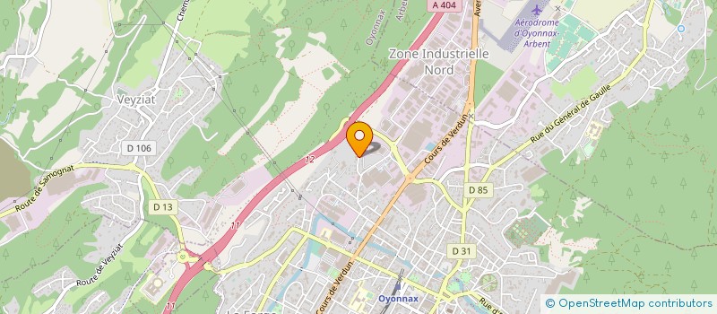 localisation de l'entreprise MB ENERGIES à OYONNAX