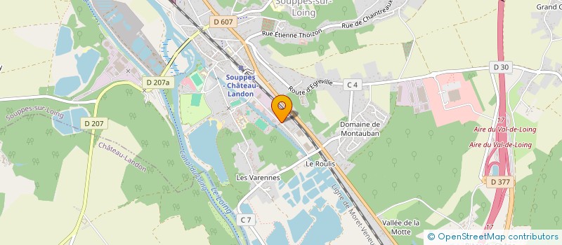 localisation de l'entreprise MB ENSEIGNES  SOUPPES-SUR-LOING