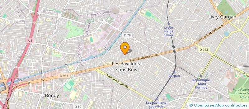 localisation de l'entreprise MB ENVIRONNEMENT  LES PAVILLONS-SOUS-BOIS