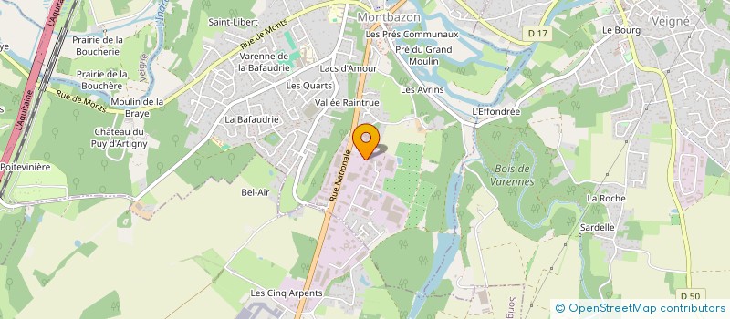 localisation de l'entreprise MB & EP INVEST  MONTBAZON