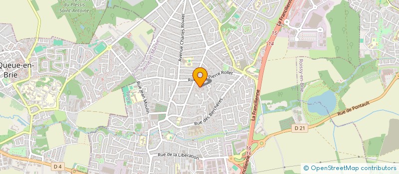 localisation de l'entreprise MB EURO NEGOCE  PONTAULT-COMBAULT