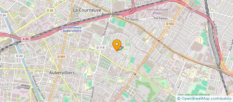 localisation de l'entreprise MB FAST à AUBERVILLIERS