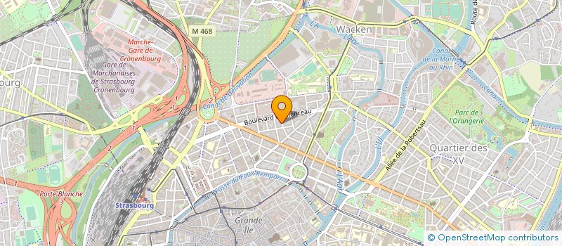 localisation de l'entreprise MB FINANCE à STRASBOURG