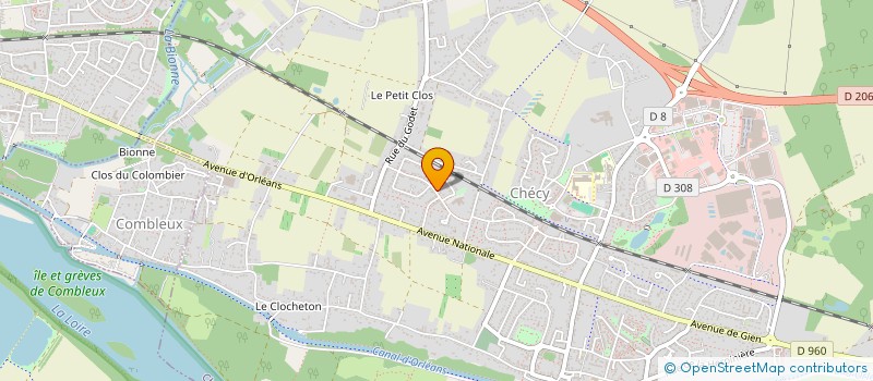 localisation de l'entreprise MB FINANCE à CHECY