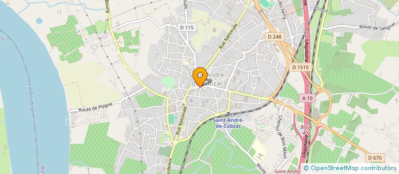 localisation de l'entreprise MB FUNERAIRES à SAINT-ANDRE-DE-CUBZAC