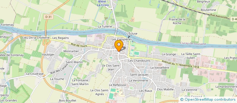 localisation de l'entreprise MB-GA EUROPE AUTO à BLERE