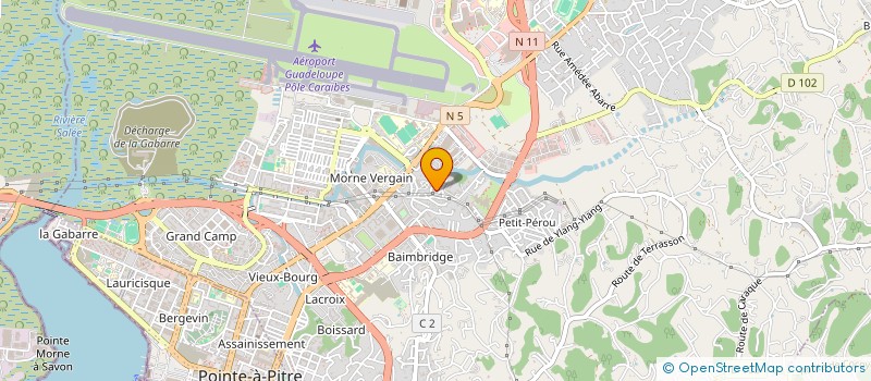 localisation de l'entreprise MB GESTION GROUP à LES ABYMES
