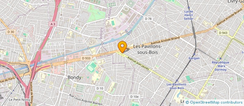 localisation de l'entreprise MB GROUPE à LES PAVILLONS-SOUS-BOIS