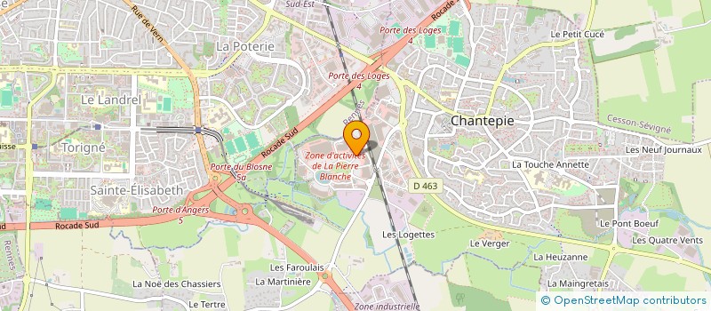 localisation de l'entreprise MB GUERCHAIS  CHANTEPIE