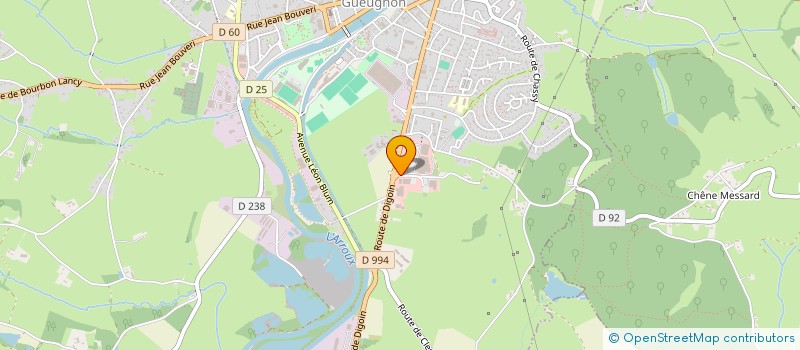 localisation de l'entreprise MB GUEUGNON  GUEUGNON