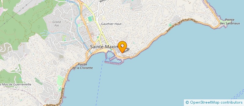 localisation de l'entreprise MB-H HOLDING à SAINTE-MAXIME