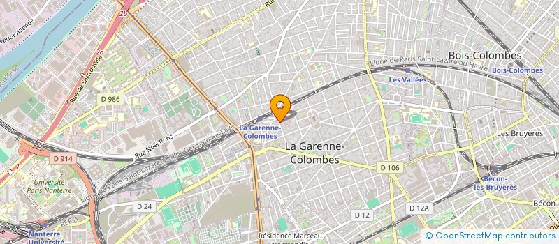 localisation de l'entreprise MB HABITAT  LA GARENNE-COLOMBES