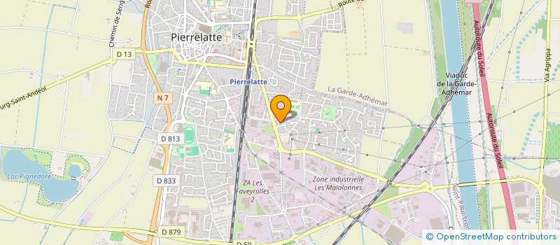 localisation de l'entreprise MB HOLDING  PIERRELATTE