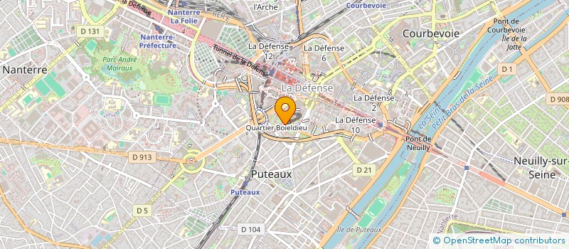 localisation de l'entreprise MB HOLDING  PUTEAUX