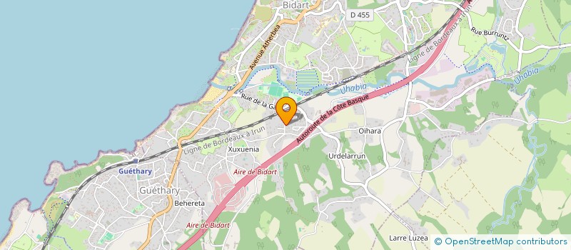 localisation de l'entreprise MB HOME à BIDART
