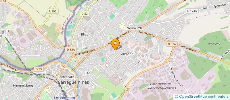 localisation de l'entreprise MB IMMO à SARREGUEMINES