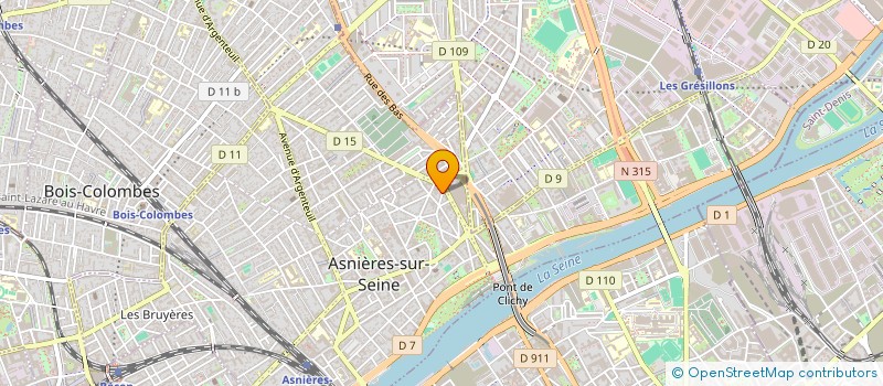 localisation de l'entreprise MB IMMO à ASNIERES-SUR-SEINE
