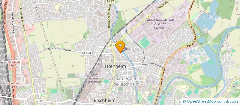 localisation de l'entreprise MB IMMO  HOENHEIM