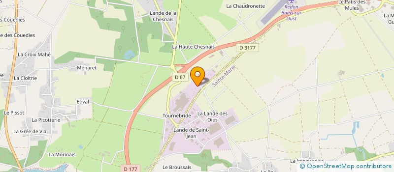 localisation de l'entreprise MB IMMO  BAINS-SUR-OUST