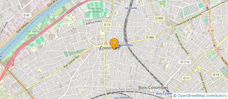 localisation de l'entreprise MB IMMO  COLOMBES