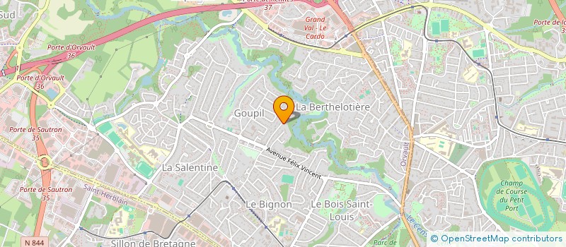 localisation de l'entreprise MB IMMO à ORVAULT