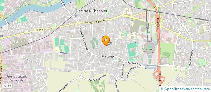 localisation de l'entreprise MB IMMO  DECINES-CHARPIEU