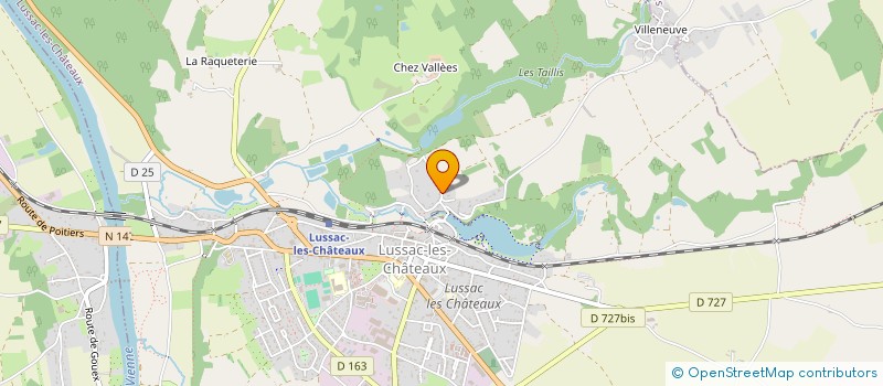 localisation de l'entreprise MB IMMO  LUSSAC-LES-CHATEAUX