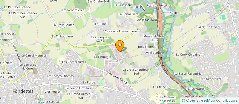 localisation de l'entreprise MB IMMOBILIER à FONDETTES