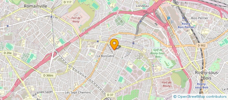 localisation de l'entreprise MB IMMOBILIER à MONTREUIL