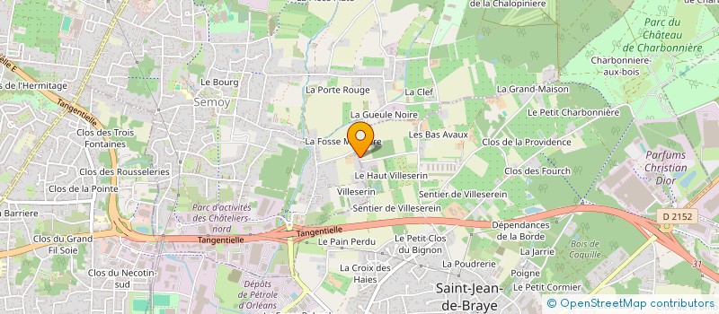localisation de l'entreprise MB IMMOBILIER à ST JEAN DE BRAYE