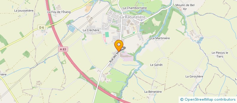 localisation de l'entreprise MB INDUSTRIE à LA RABATELIERE